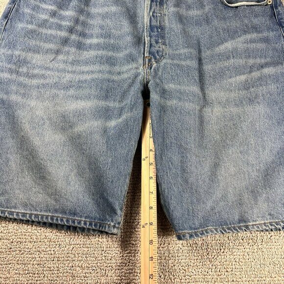 Levi’s 501 Button Fly Denim Shorts Blue Men’s Size 42 x 10 - Picture 3 of 6